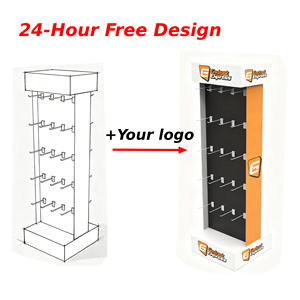 कस्टम हुक सेल फोन एक्सेसरीज डिस्प्ले के लिए मोबाइल फोन चार्जर खुदरा फ्लोर रोटेटेबल डिस्प्ले यूएसबी केबल वायर के लिए - Product Image 4