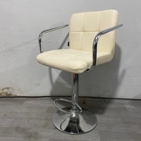 Tabouret de bar pivotant en cuir PU à hauteur réglable, ergonomique, avec dossier en cuir, chaise haute réglable en hauteur pour bar, vente en gros