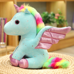 Jouets en peluche licorne assis moins chers / Fabricant de jouets en peluche licorne personnalisés / Jouets en peluche licorne sur mesure - Product Image 4
