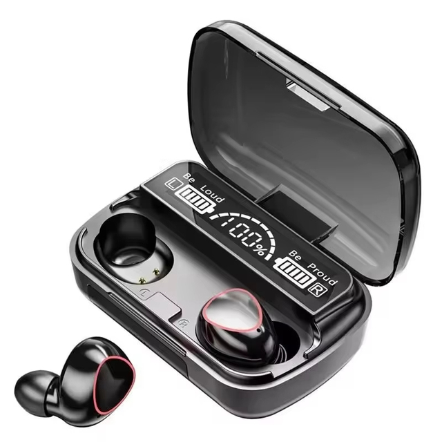 M10 TWS Wireless for Earbuds Active Noise Cancellation In-Ear Design IPX6 Waterproof Touch Screen Control Charging Case