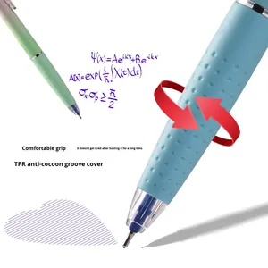 Wholesale Plastic Gradient Soft Gel Gift Promotional <b>Pen</b> 0.7Mm Blue Ink - Product Image 4