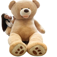 Peluche géante en fourrure d'ours, super douce, haute qualité, grande taille, meilleur prix, vente en gros