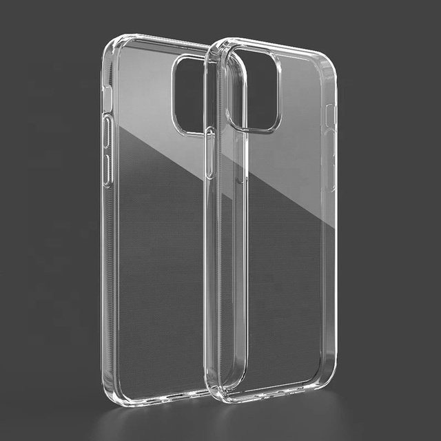 Hot Selling Ultra Slim Soft TPU Clear Transparent Mobile Phone Case for iPhone 12 Pro Max Mini Back Cover