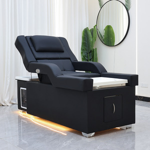 Cama de Masaje de Alta Gama con Lavacabezas, Cama Eléctrica para Pedicura y Belleza, Cama de Champú con Reposacabezas Eléctrico Ajustable - Product Image 5