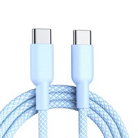 Cable de Carga Rápida USB-C Tipo-C L 60W PD 3A con Conductor de Cobre Puro y Trenzado de Nailon para iPhone, Laptop, Tablet, Impresora y Cámara