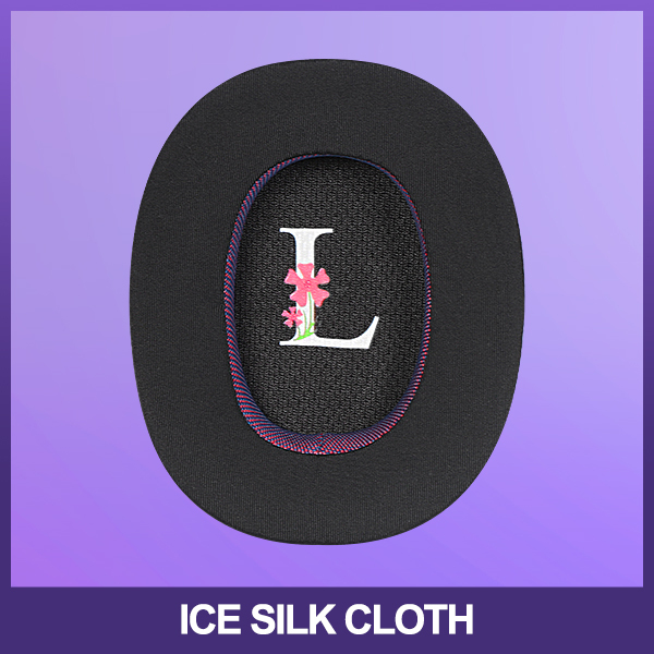 Gel refrescante efecto hielo negro y morado.