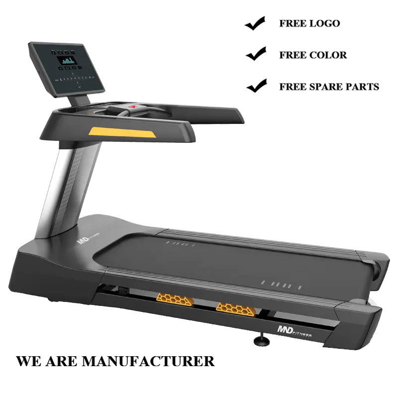 Fitness ekipmanları LCD ekran maksimum güç elektrikli koşu bandı Fitness egzersiz MND Fitness profesyonel spor salonu koşu bandı 3HP 7HP
