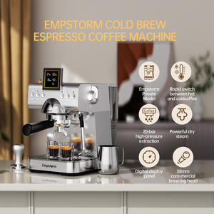 Cafetera comercial semiautomática profesional Empstorm, máquina de <span class=keywords><strong>café</strong></span> expreso Barista Cold Brew, Stock en los EE. UU., local - Product Image 5
