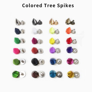 Nhà Máy Tùy Chỉnh Đa-Màu Sắc Bullet Cone Spike Và Đinh Tán Kim Loại Đinh Tán Cho Túi Hàng May Mặc Trang Trí - Product Image 3