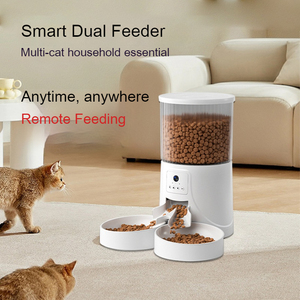 Distributeur automatique de nourriture pour animaux de compagnie 4L avec contrôle intelligent par application WiFi, surveillance vidéo, pour chiens et chats, idéal pour les foyers multi-animaux - Product Image 2