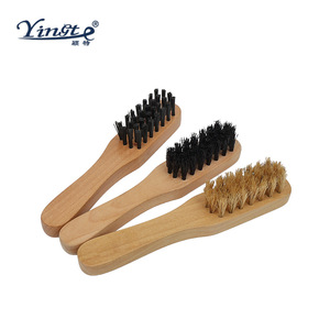 Ensemble de brosses à chaussures Yinste en bois massif et poils de porc, 3 pièces, pour le nettoyage et l'élimination de la poussière - Product Image 3