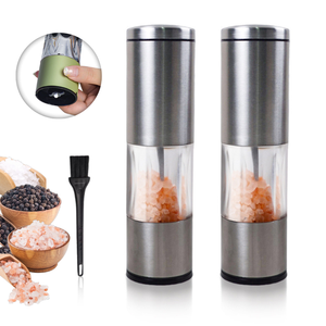 Utensilios de cocina thép không gỉ Hướng dẫn sử dụng gia vị máy xay muối và hạt tiêu Máy xay đặt nhà máy hạt tiêu - Product Image 1