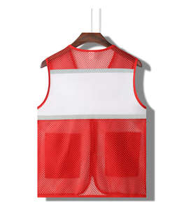 Gilet de travail en polyester sans manches respirant personnalisable Conception de sécurité réfléchissante pour le travail bénévole Activités de groupe de supermarché - Product Image 4