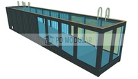 Piscine hors sol rectangulaire en acier et bois, écologique, pour tous les âges