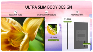 43inch trong nhà điện tử 4K độ phân giải siêu mỏng dọc treo tường Android LCD quảng cáo kỹ thuật số biển hiển thị - Product Image 4