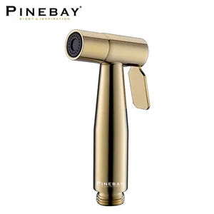 PINEBAY Edelstahl Satin Bidet Aufsatz Toilette Shattaf Bidet Sprayer für Toilette