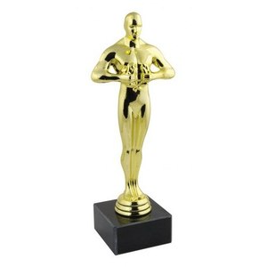 Trofeo Statuetta 15 cm in Vetro Cristallo con Stampa UV e Medaglia in Metallo - Product Image 1