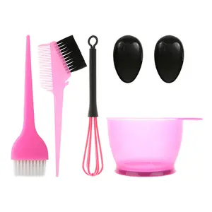 High Quality Hair Dye Brush and Bowl Set Hair Coloring Tools Mixing Edge Brush and Tint Bowl Set