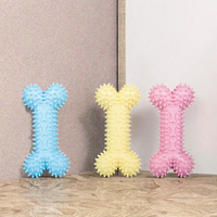 Jouet à mâcher interactif et écologique pour chiots - Os amusant en silicone sûr, non toxique et durable pour la dentition