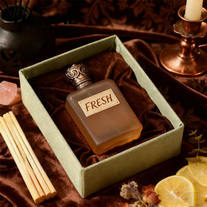 ハイエンド カスタム ロゴ ザマック キャップ デザイナー ヴィンテージ スタイル ハンドメイド ガラス製 空 香水ボトル 箱付き - Product Image 4