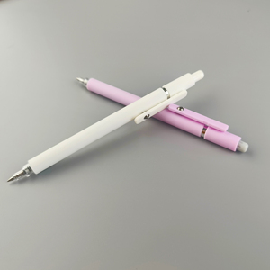 定制徽标莫兰迪色中性笔 长杆按压式笔，用于广告促销、礼品和装饰 - Product Image 1