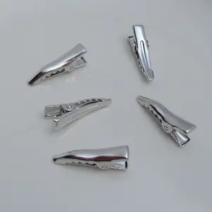 200 Stks/zak 2.5Cm Teethed Enkele Gaffel Metalen Alligator Haar Clips Vlakte Eendenbek Haar Haarspeldjes Voor Handgemaakte Haar Sieraden