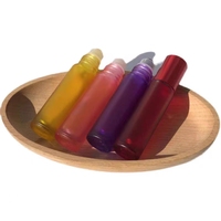 Flacon cosmétique givré en verre mat coloré rechargeable pour déodorant roll-on 8 ml 10 ml, idéal pour huile parfumée - Grande Vente