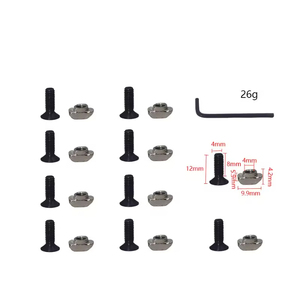 Kit combiné d'écrous et de vis M4M5 de qualité supérieure avec écrous de type pour l'assemblage d'équipements de plein air, ensemble de quincaillerie en acier durable - Product Image 2