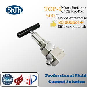 Vanne à soufflet haute pression interchangeable SHJH-LOK Swagelok manuelle en acier inoxydable 316 avec double vis extérieure filetée NPT/<span class=keywords><strong>BSPP</strong></span>/BSPT, OEM ASME ASTM DIN GB - Product Image 2