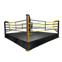 Ring de boxe professionnel pour compétition avec logo personnalisé