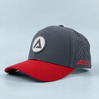 Casquette de golf personnalisée à 5/6 panneaux, perforée au laser, en nylon, pour hommes, ODM OEM Gorras