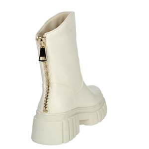 Bottines basses pour femme Laura Biagiotti, couleur crème, taille 38, semelle plateforme - Product Image 3