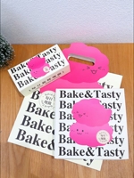 Boîte à dessert à couvercle articulé en papier pour pâtisserie, gâteaux, plats à emporter, qualité alimentaire, impression de logo personnalisée avec conception de mise en page gratuite
