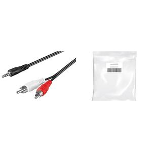 28er Pack Audio Adapterkabel AUX, 3,5mm Klinke zu Stéréo Cinch-Stecker 3 m (931950196) - Product Image 1