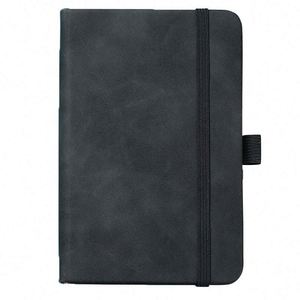 Carnet A6 en PU, couverture rigide, bande élastique, haute qualité, pour notes scolaires, administratives, journal intime, entreprise, logo personnalisé, cadeau d'affaires - Product Image 5