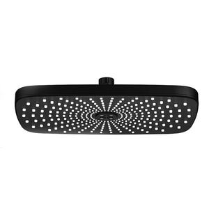 Pomme de douche carrée en plastique ABS noir mat haute pression à économie d'eau pour salle de bain - Product Image 4