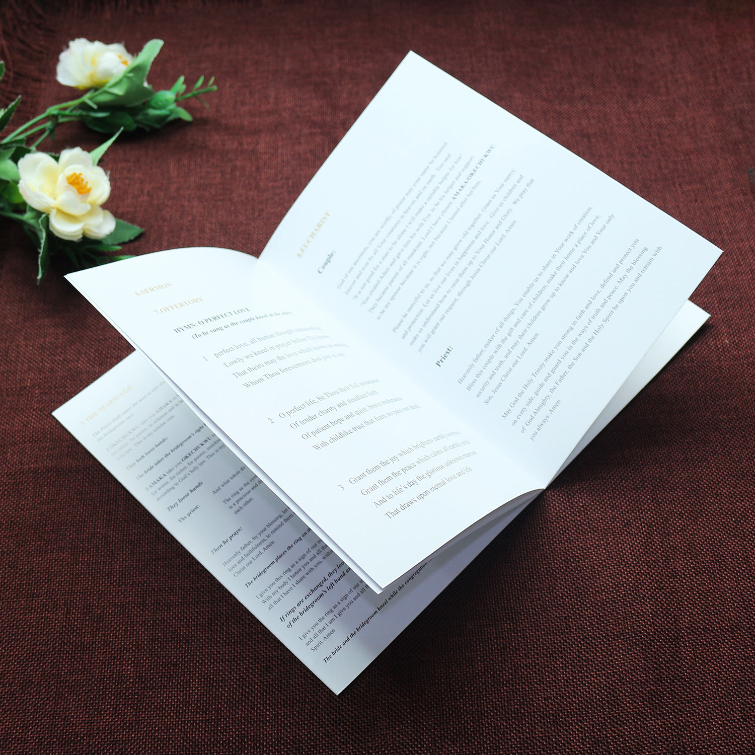 wedding order of service