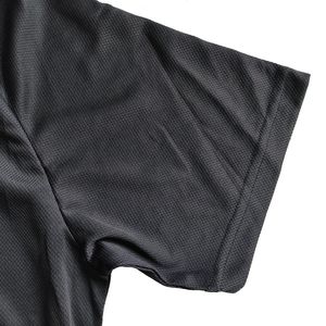 Camiseta deportiva negra con estampado personalizado para hombre, camiseta atlética para correr, 100% de poliéster, holgada, transpirable, patrón sólido para gimnasio - Product Image 4