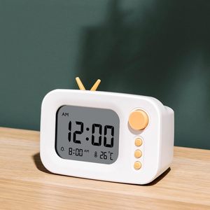 Compact Home Desktop Alarm <b>Clock</b>, Student Wake-up Multifunctional Creative Electronic <b>Clock</b>, LCD <b>Digital</b> Display Timer - Product Image 6