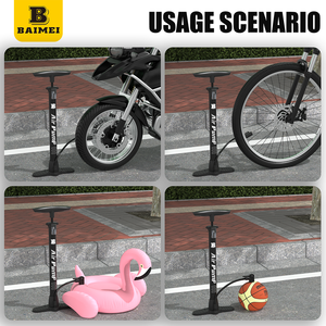 <span class=keywords><strong>Pompe</strong></span> à air manuelle classique BAIMEI personnalisée 140 psi, accessoires de cyclisme économiques, <span class=keywords><strong>pompe</strong></span> à air pour pneus de vélo Presta Schrader <span class=keywords><strong>Dunlop</strong></span> - Product Image 2