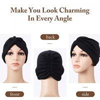 Chapeau torsadé croisé tendance et populaire, foulard élastique haute performance, chapeau de soin, vente directe fabricant