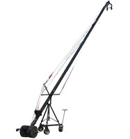 VIRTUECRANE Kamerakran 10m Aluminiumlegierung 20kg Tragfähigkeit Motorisierter Dutch Head Pan 360 Grad Japan Motoren 10 Zoll