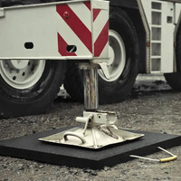Service de découpe et de traitement de plaques de support d'entretoises de grue en UHMWPE pour échafaudages robustes avec logo personnalisé