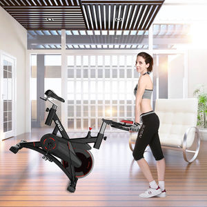 Caliente nueva llegada entrenamiento en casa bicicleta de giro estática ejercicio cardiovascular bicicleta estacionaria con pulso de volante de acero de 6kg en el manillar - Product Image 2