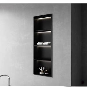 Disesuaikan gaya Modern Stainless Steel kamar mandi <span class=keywords><strong>Shower</strong></span> dinding Niche LED kamar mandi rak tersembunyi Nicho De Ducha - Product Image 4