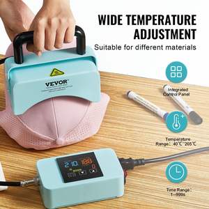 Mini máquina de prensa de sombrero verde Prensa de calor de placa de 5,9x3,15 pulgadas para tapas - Product Image 3