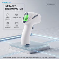 Termometer inframerah Digital pengukur suhu tubuh bayi, termometer pengukur demam dahi anak dewasa tanpa kontak, termometer LCD IR