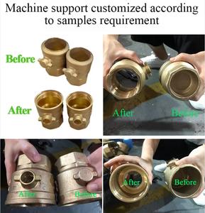 Custom 6-18 asse foratura maschiatura tornitura macchina trasferimento ruota tamburo per contatore dell'acqua connettore rapido raccordo in ottone - Product Image 5