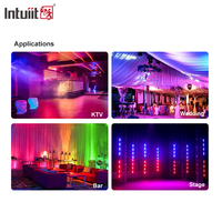 Barra LED Inalámbrica a Batería 12x2W RGBW 4en1, Luz de Ambiente DMX con Activación por Sonido para Bodas, Eventos, KTV