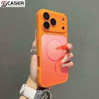 Étui de téléphone magnétique mat couleur unie avec protection d'objectif intégrée, couverture complète de l'appareil photo, coque arrière antichoc pour iPhone 11-18